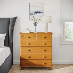 Pine Chest of 6 Drawers - Hamilton