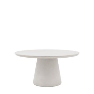 Stone Effect Round Dining Table - Seats 4 - Pedra - Caspian House