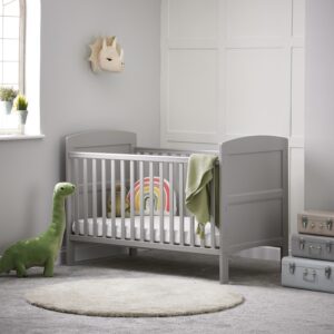 Grace Grey Convertible Cot Bed with Teething Rail - Obaby
