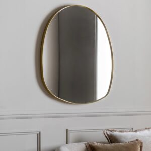 Gold Large Pebble Mirror - Holworth - Caspian House