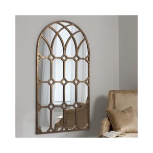 Khadra Gold Window Mirror - Caspian House