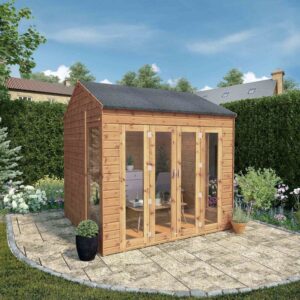 Mercia - 8 x 8ft Vermont Summerhouse with Bi-Fold Doors