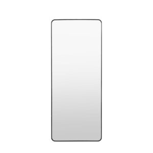 Black Metal Framed Leaner Mirror - Holworth - Caspian House