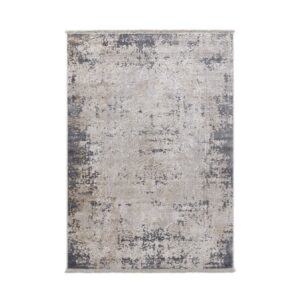 Distressed Persian Blue & Grey Rug - 150 x 80 cm - Medallion - Ripley