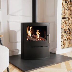 Black Cast Iron Multi Fuel Stove 6.9kW - AmberGlo