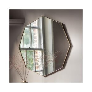 Bowie Octagon Mirror Champagne Caspain House