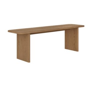 Large Rustic Oak Dining Bench - 147cm - Seats 2 - Mia