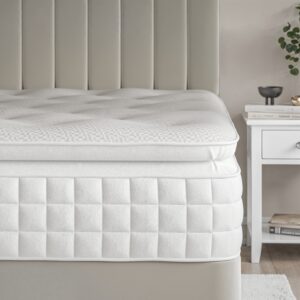 Super King Memory Foam Top 3000 Pocket Sprung Pillow Top Mattress - Sleepful Premium