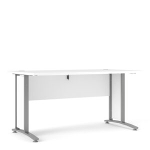 Large White Wooden Desk - Prima