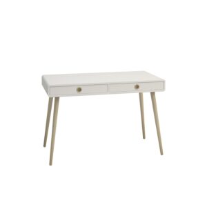 Off White Wooden Desk with Drawers - Softline